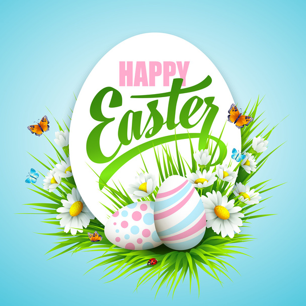 Easter poster design - Vector, Image