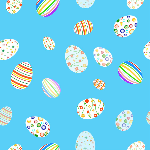 Pattern with eggs - Vector, Image