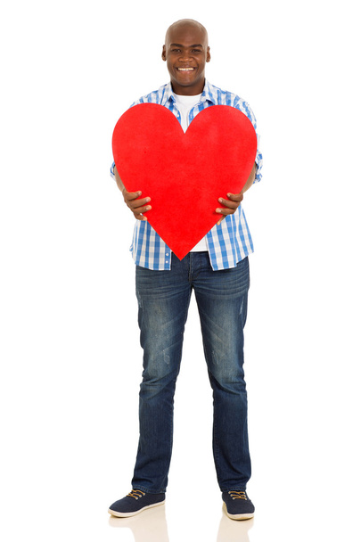 Man holding heart shape - Фото, изображение
