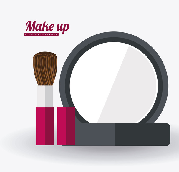 make up desing, vector ilustration - Vector, Image