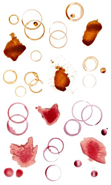coffee wine alcohol stain fleck drink beverage - Photo, Image
