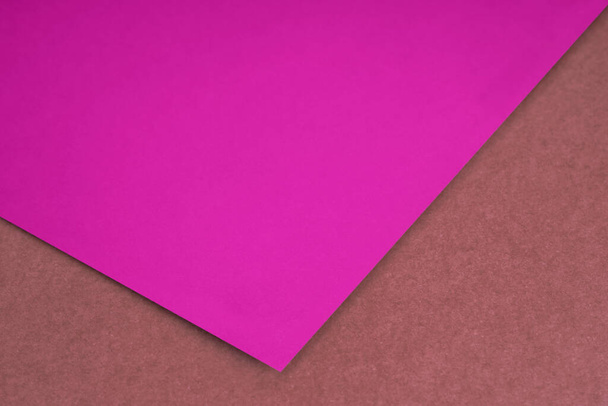 pink and red color paper background, top view - Photo, Image
