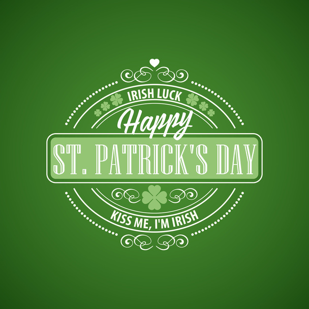 Typography St. Patricks Day. Vector illustration EPS 10 - Vector, Image