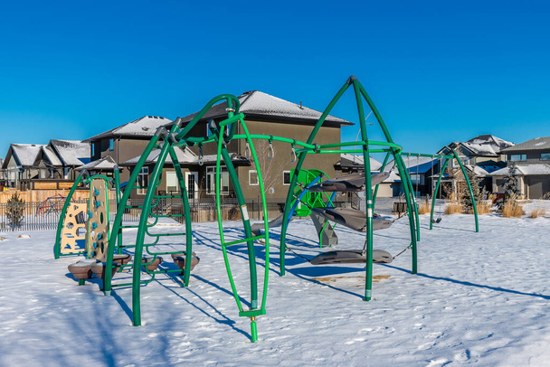 Jill Postelthwaite Parkı Saskatoon 'un Evergreen mahallesinde yer almaktadır.. - Fotoğraf, Görsel