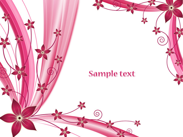 Elegant floral background - Vecteur, image