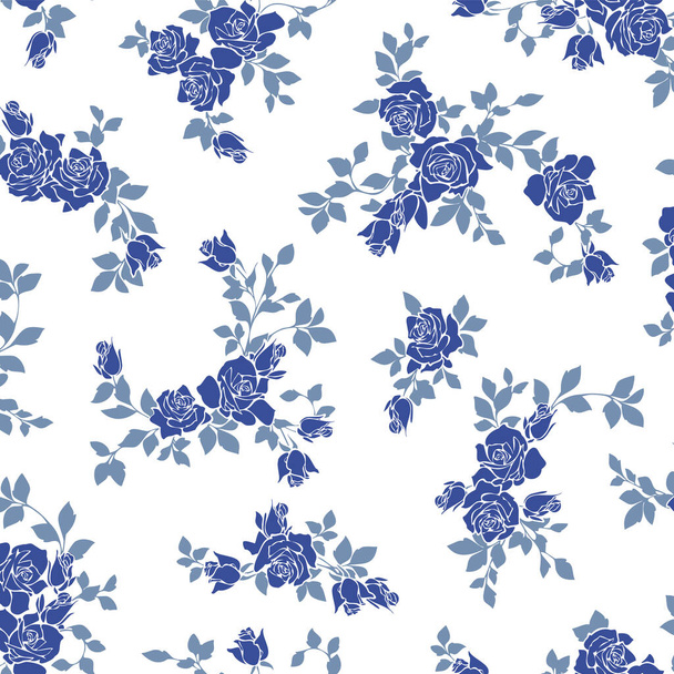 Beautiful rose pattern perfect for textile design, - Vector, Imagen