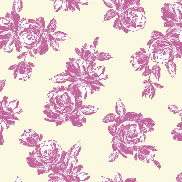 Hermoso patrón floral perfecto para el diseño textil, - Vector, imagen