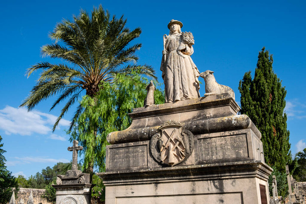 cemitério, Santanyi, Maiorca, Ilhas Baleares, Espanha - Foto, Imagem