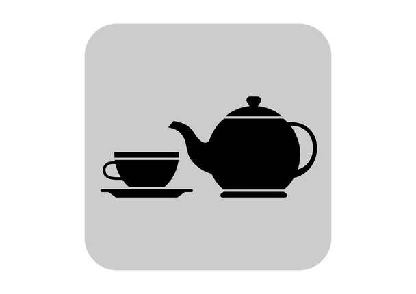 Τσάι εικονίδιο του φορέα - Διάνυσμα, εικόνα