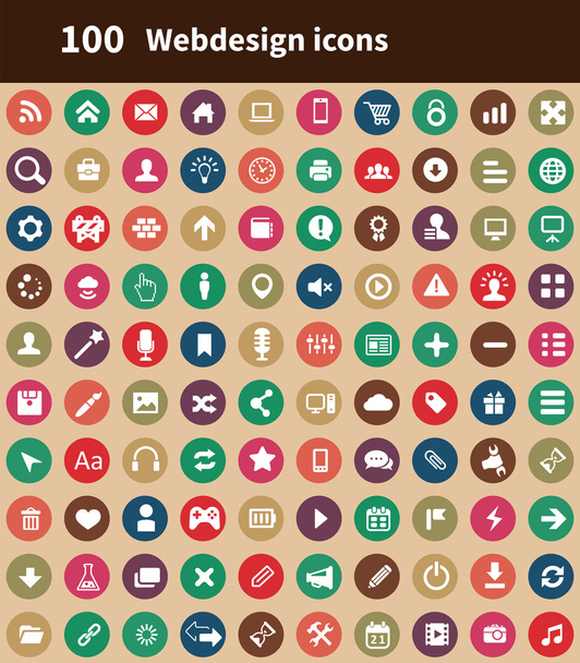 ikona 100 webdesign - Vektor, obrázek