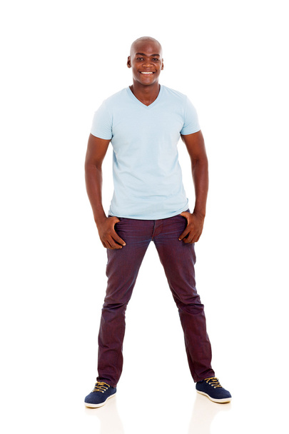 Young african man standing - 写真・画像