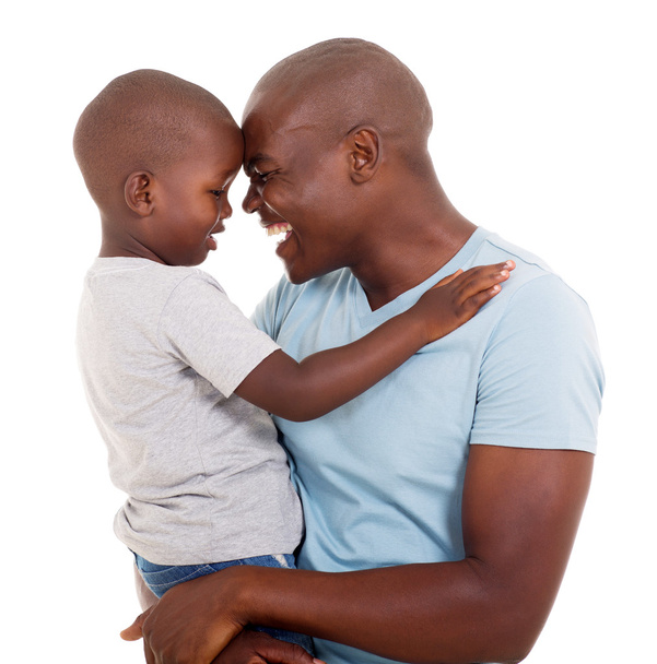 Happy african father and son - Фото, зображення