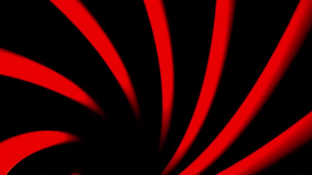 Abstract blades rotating, moving in a circular trajectory. Design. Red bending and rotating rays - Footage, Video