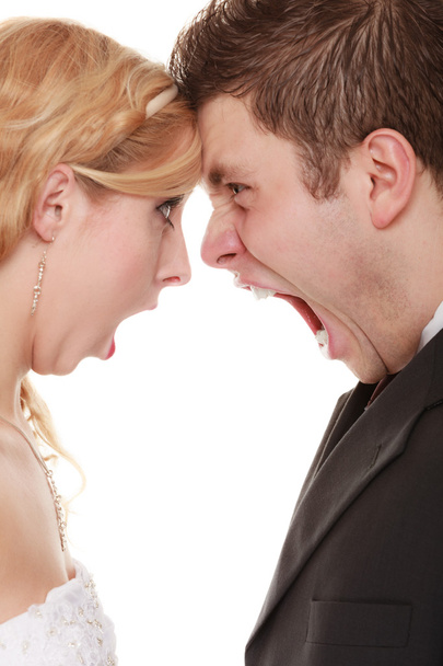 Woman and man yelling - Φωτογραφία, εικόνα