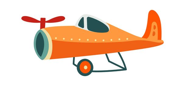Cartoon Airplane Vehicle Vector Illustration - Vektor, Bild
