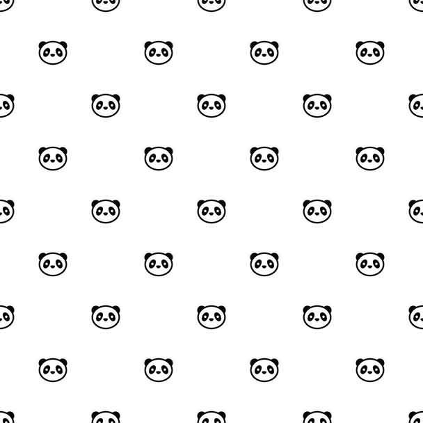 Vector seamless pattern, panda - Vettoriali, immagini
