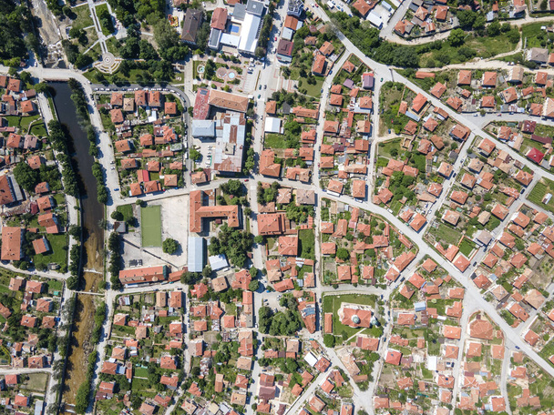 Aerial view of  historical town of Strelcha, Pazardzhik Region, Bulgaria - Photo, image