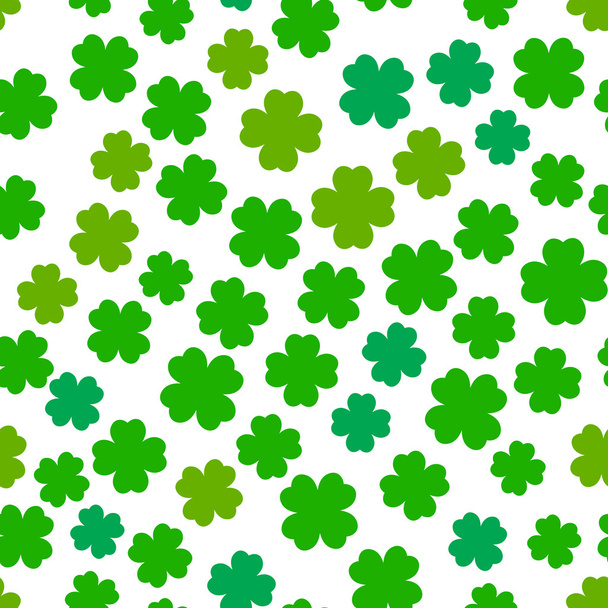 Four leaf clover seamless pattern - Вектор,изображение