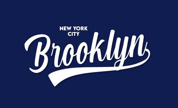 New York Brooklyn sinisellä taustalla - Vektori, kuva