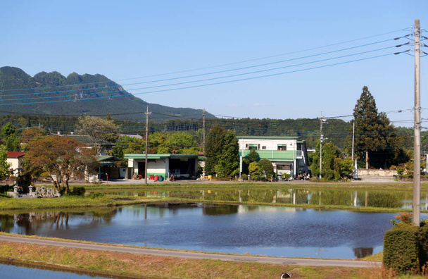 kanuma shi, is one of beautiful village near Tochigi, Japan during spring season - Фото, изображение