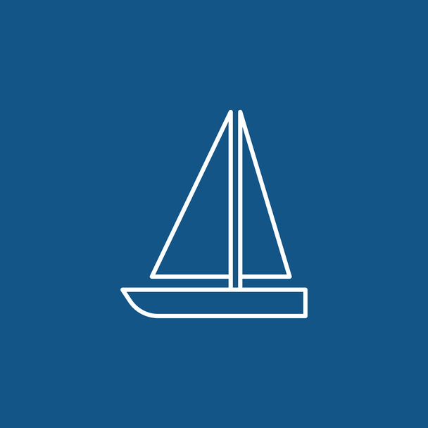 sailboat icon - Vector, Image