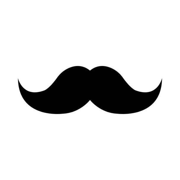 Moustache Vector Glyph Icon For Personal And Commercial Use - Vettoriali, immagini