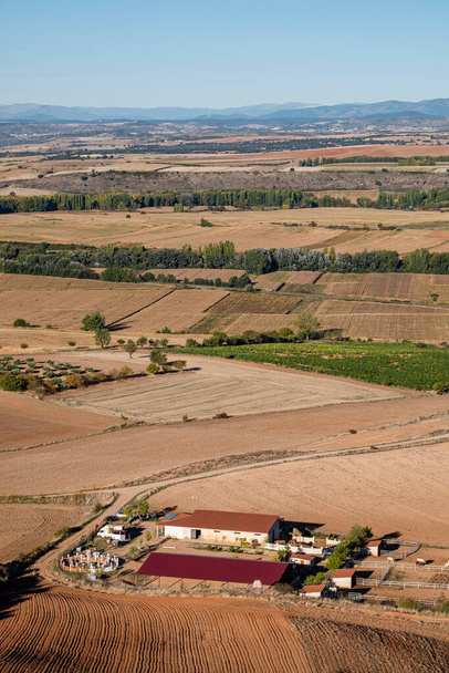 small farm in the Henares valley, Jadraque, Guadalajara province, Spain - Photo, Image