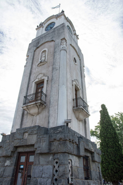 Jesuit Monument Tajamar Clock Tower at Alta Gracia City Downtown in Cordoba Province, Argentina - Foto, Imagen