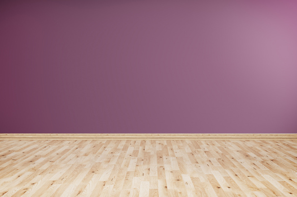stanza vuota con parete viola
 - Foto, immagini