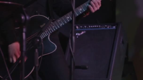Two guitarists on the stage - Footage, Video