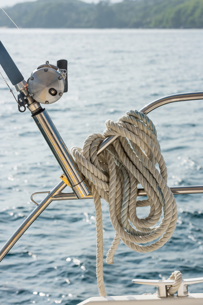 nautische ligplaats touw - Foto, afbeelding