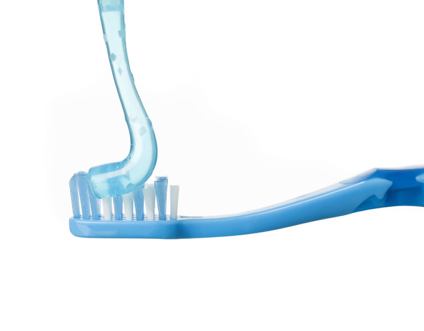 Cepillo de dientes azul
 - Foto, Imagen
