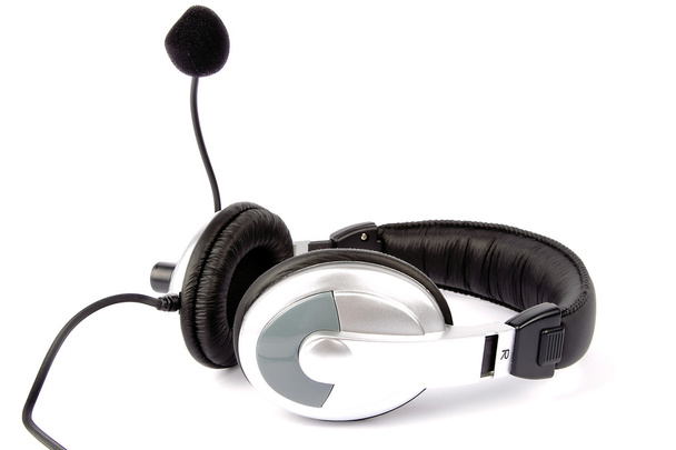 Headset und Mikrofon - Foto, Bild