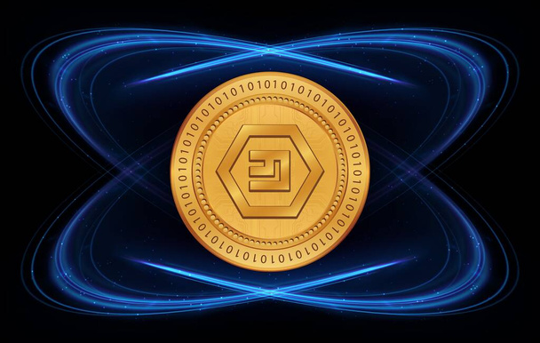 emercoin-emc изображения виртуальной валюты. 3d иллюстрация - Фото, изображение