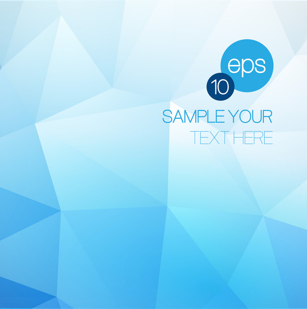 Blue Abstract Triangular background. Vector illustration - Vector, Image