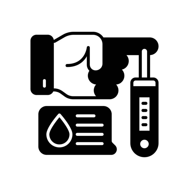 Icona di emergenza diabetica nel vettore. Logotipo - Vettoriali, immagini