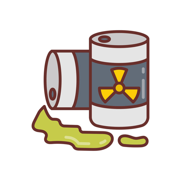 Ícone de derramamento químico no vetor. Logotipo - Vetor, Imagem