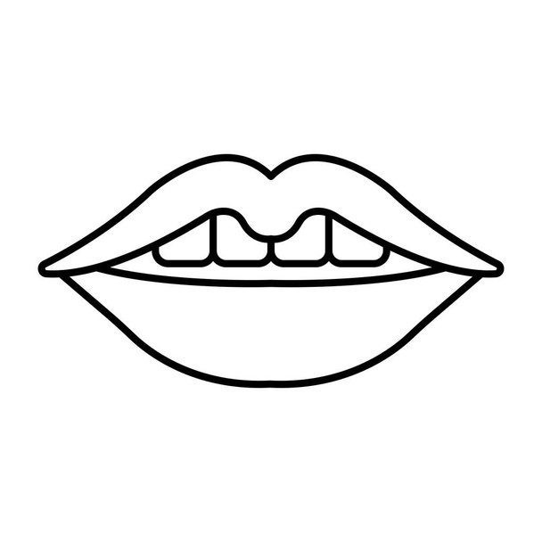 Perfect design icon of lip color  - Vecteur, image