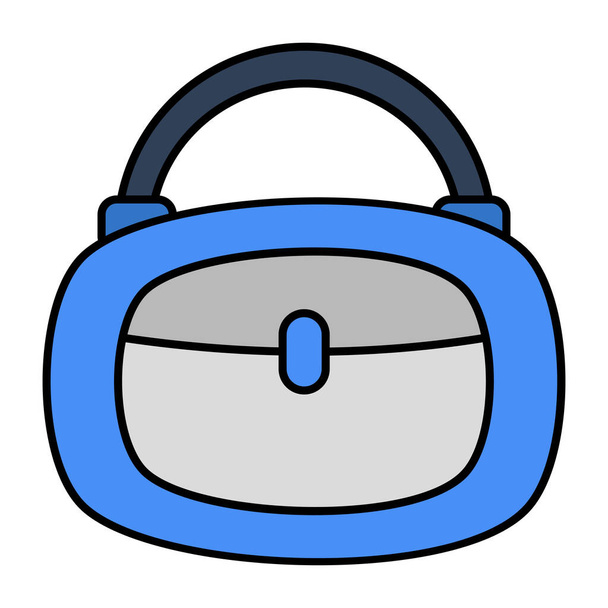 Ein Icon Design der Handtasche mit editierbarer Qualität  - Vektor, Bild