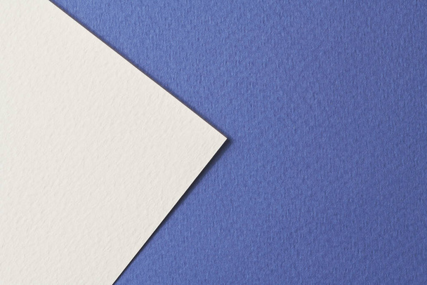 Rough kraft paper background, paper texture blue white colors. Mockup with copy space for text - Fotografie, Obrázek