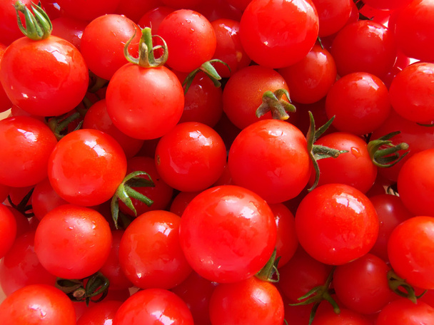 La textura de los tomates cherry
 - Foto, Imagen