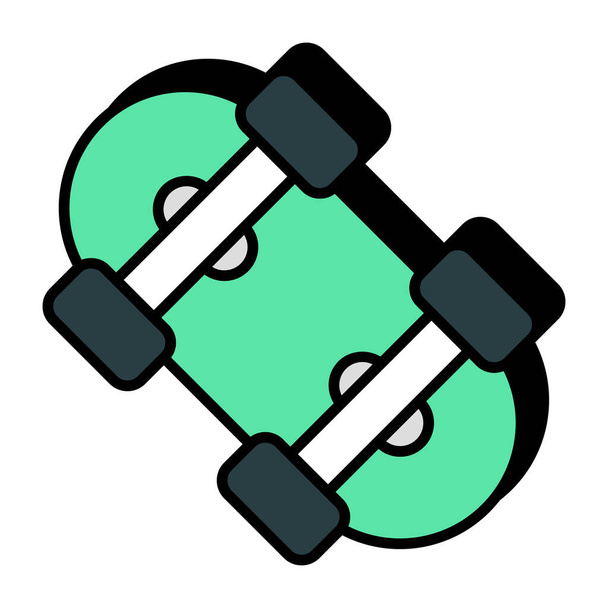 スケートボードのアイコンデザイン - ベクター画像