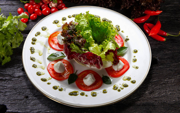 Salad, letuce, tomatoes, food - Foto, Imagem