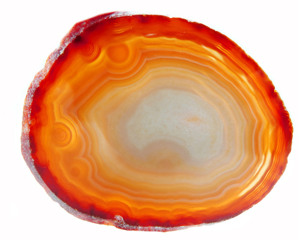Agate avec cristal géologique de calcédoine
 - Photo, image