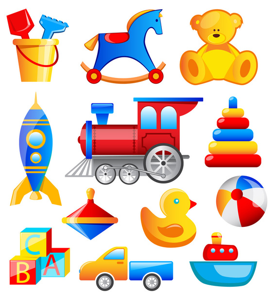 Toys set - Vector, Image