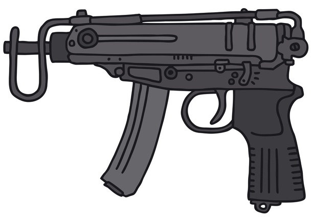 Pistola automática pequeña
 - Vector, imagen