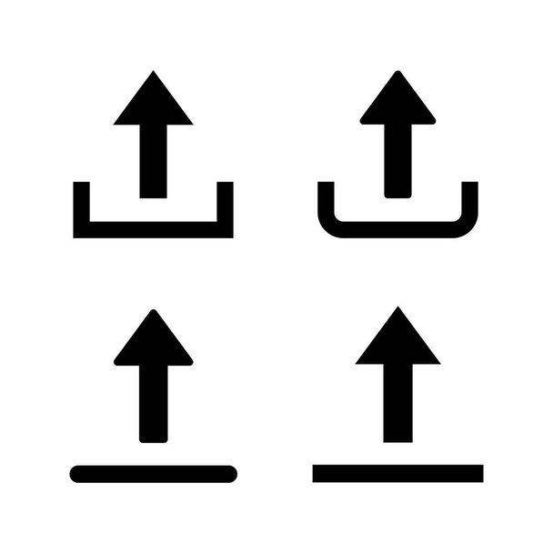 Upload icon vector. load data sign and symbol - Vektor, obrázek