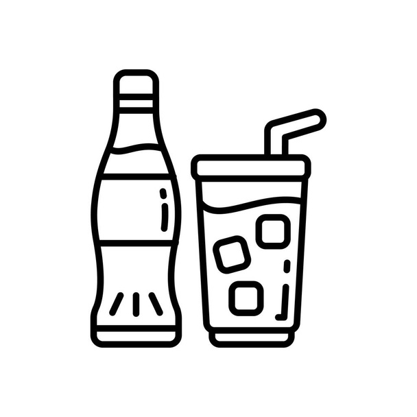 Ikona nealkoholických nápojů ve vektoru. Logotyp - Vektor, obrázek