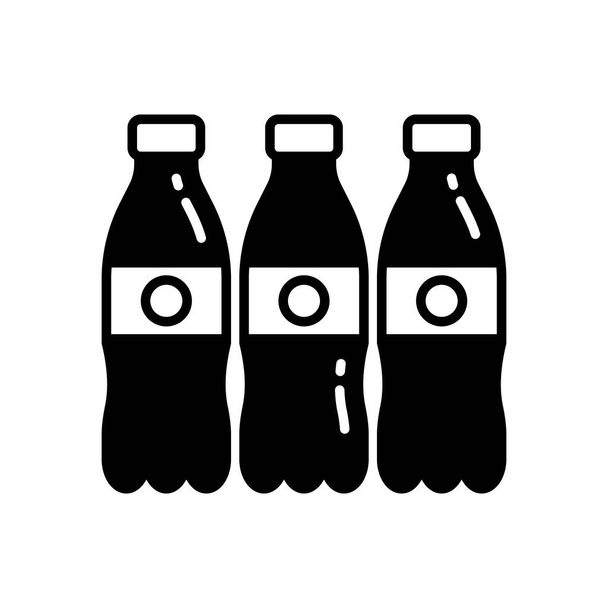 Icono de Bebidas Carbonatadas en vector. Logotipo - Vector, Imagen