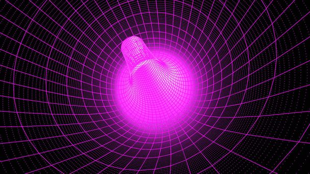Tecnología de red Wireframe, conectividad y la esfera del globo idea de vector de conexión - Foto, imagen
